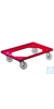 Trolley for Euronorm crates, grated bottom. Material: ABS  Trolley for Euronorm crates, grated...